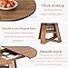 43.3in-59in Extendable Round Dining Table for 4-8,Modern Kitchen Oval Dining Table with Removable Leaves Space Saving,Wood Base with Storage Shelf for Kitchen Living Room (Walnut)