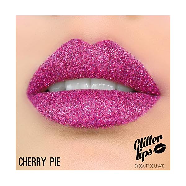 BeautyBlvd-Glitter-Lips-Glitter-Lip-Kit-Waterproof-Smudge-Proof-Long-Lasting-Cruelty-Free-Cherry-Pie BEAUTYBLVD Glitter Lips | Glitter Lip Kit | Waterproof & Smudge Proof | Long Lasting | Cruelty Free (Cherry Pie)