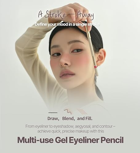 Miniatura 2 de Heart Percent Dote On Mood - Lápiz delineador de ojos en gel, resistente al agua, a prueba de manchas, suave retráctil, maquillaje Aegyo Sal