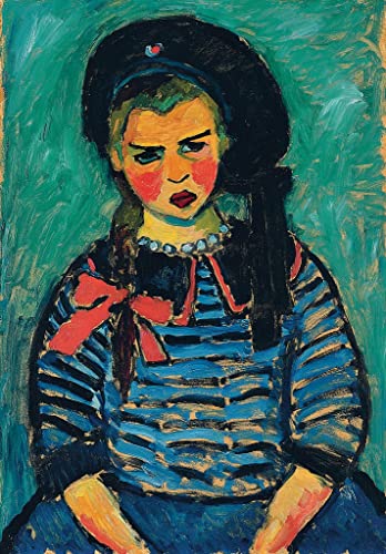 Peinture Décorative La fille au nœud rouge Jawlensky 60x90