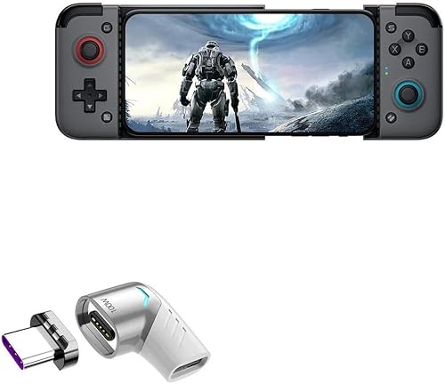 BoxWave Adapter Compatible with GameSir X2 (Bluetooth Version) - MagnetoSnap PD Angle Adapter, Magnetic PD Angle Charging Adapter Device Saver -
