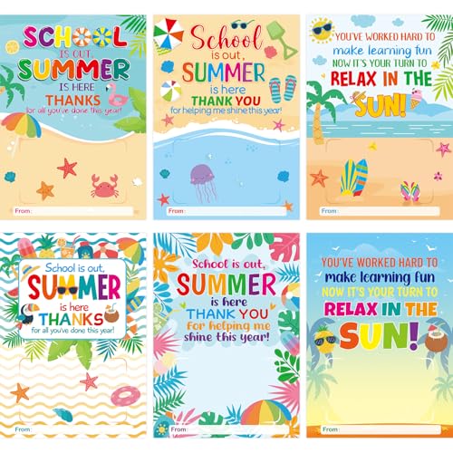 Fancy Land 12 Pcs Teacher Appreciation Gift Card Holders Teacher Appreciation Gifts in Bulk for End of School Year Graduation