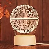 惑星常夜灯3DLEDランプ7色変更LEDUSBタッチコントロールスイッチ屋内雰囲気ランプ子供のおもちゃ CDKPAWMZ