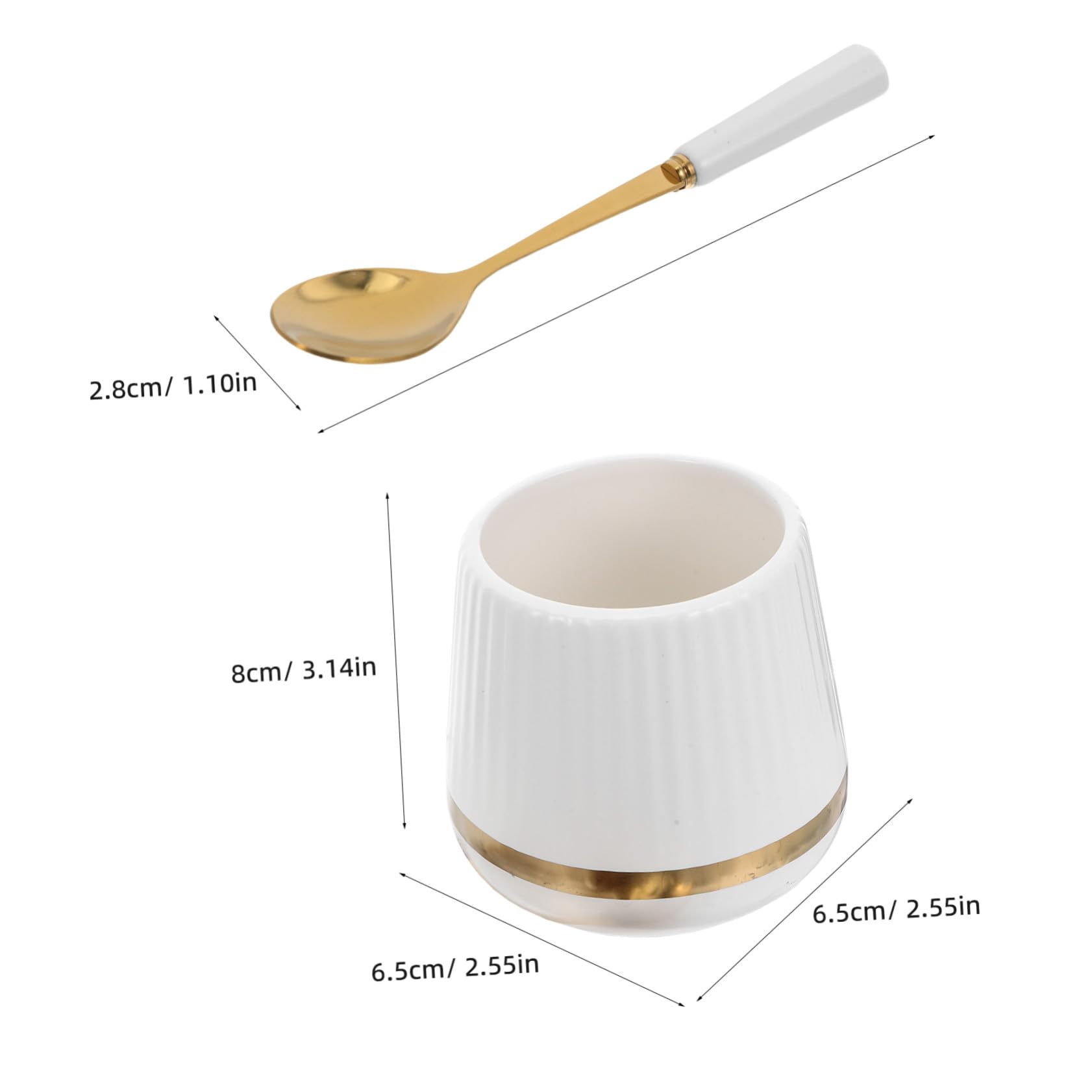 ABOOFAN Pot de rangement à cuillère à fourche petites cuillères à fruits porte-couverts pour la fête porte-couverts pour comptoir céramique