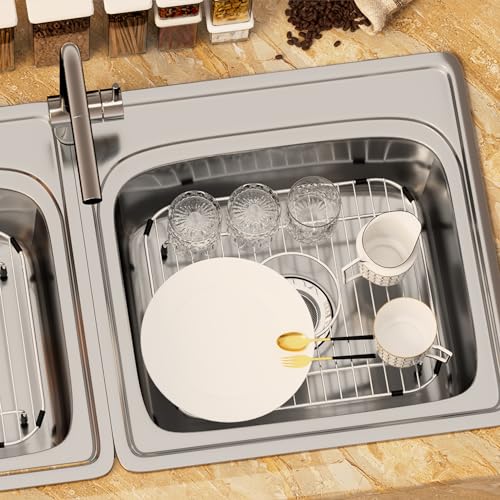 Rejilla protectora para fregadero de cocina de acero inoxidable miniatura 2