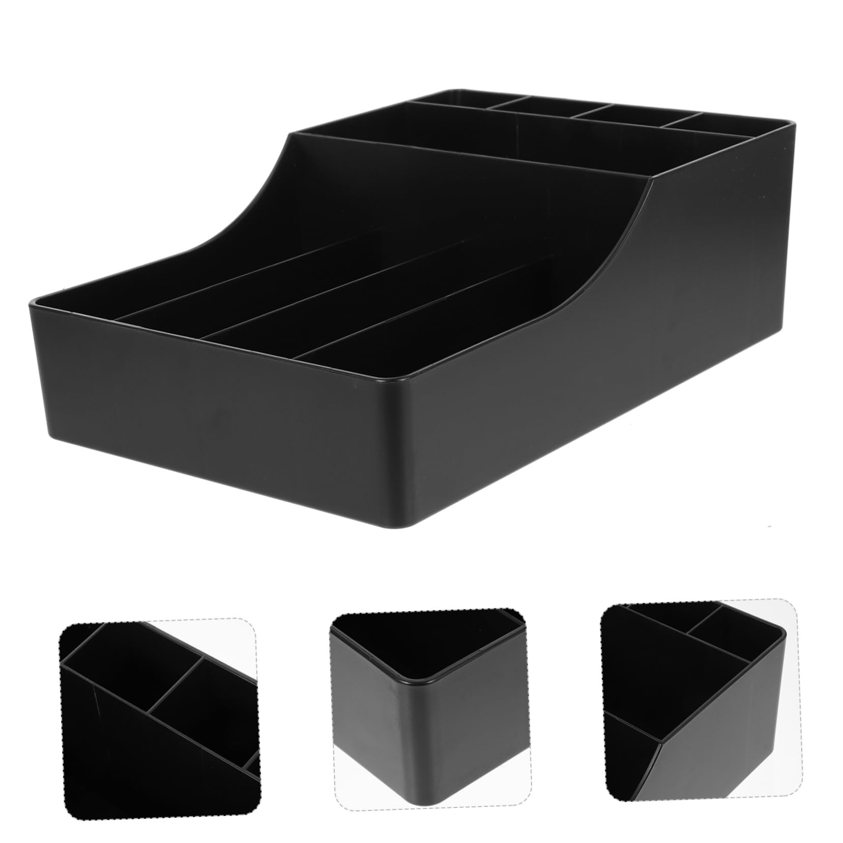 VALICLUD Kaffeebecherhalter aus Pp-material Kaffeezubehör-organizer mit Fächeraufteilung Strohhalmbox und Gewürz-organizer für Theken-dekoration Praktische Aufbewahrungsbox