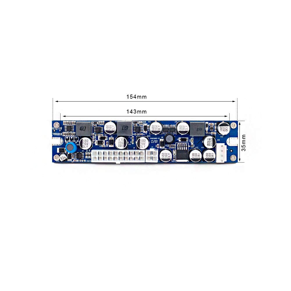 DC DC ATX Cima PSU 19V 200W Pico ATX Cambiar la minería PSU 2 4Pin Mini ITX DC a ATX PC Módulo de alimentación Utilizado como Piezas de Repuesto