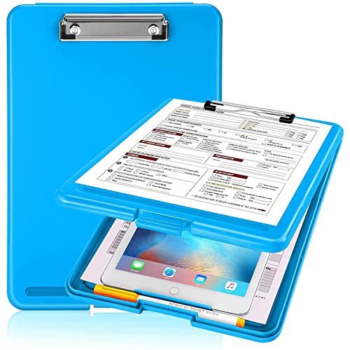 Image of oddpod Praise A4 Clip Pad /Clipboard with Storage Case for Paper and Document Storage 83002 (Blue)