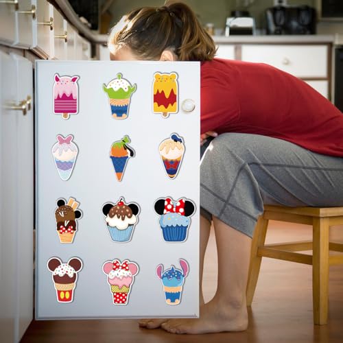 12 piezas iman decorativo estilo helado para puerta miniatura 4