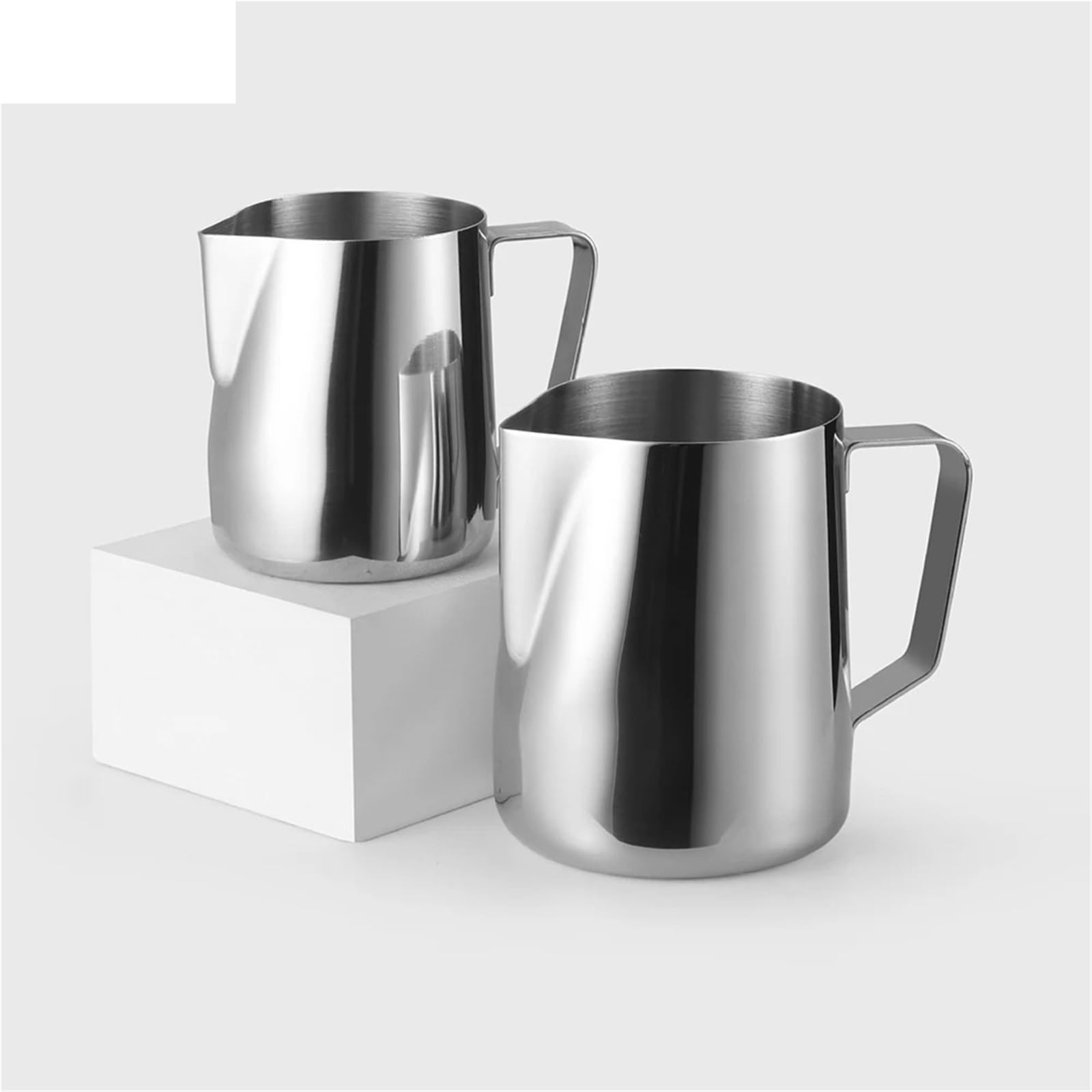 Edelstahl-Milchkännchen, 304 Edelstahl-Kaffeemilchaufschäumkännchen, 100 150 250 350 600 1000 ml(350ML)