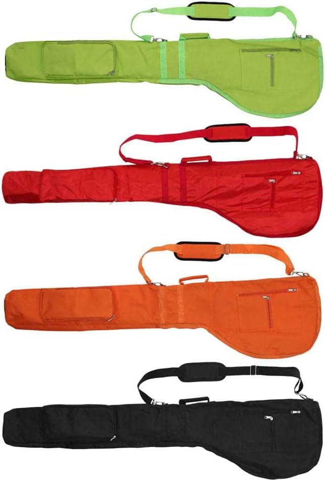 Bag with Adjustable Shoulder Strap Golf Club Carry Case Lightweight Nylon Golf Ball Pouch Wear-Resistant Suitable for Training, Green