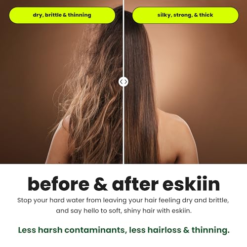 Filtered Showerhead - Best Shower Head With Filters For Healthy Hair & Skin - High Pressure Water Softener For Hard Water - Reduce Dandruff, Protect Colored Hair, And Soothe Dry Skin (Chrome)