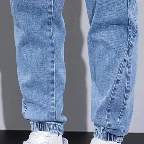 Men's Cargo Jeans Four Seasons Streetwear Denim Jogger Pants Baggy Harem Oversize Large Size Trousers3
