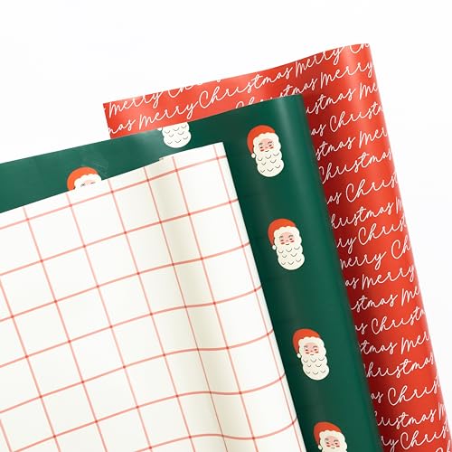 Merry Market Satin Christmas Wrapping Paper (Traditional)