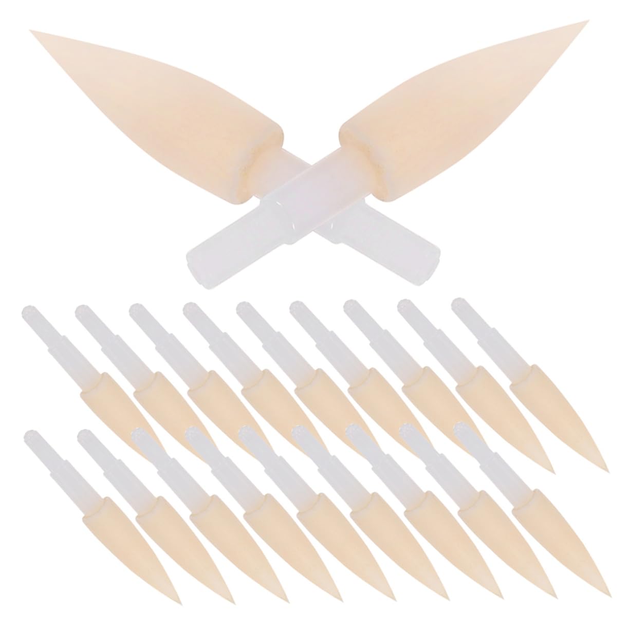 SEWACC 30pcs Soft Sponge Pen Head Replacement for Calligraphy Pens for Writing Drawing and Poster Making Comfortable Grip and Easy to Install Versatile Art Accessory