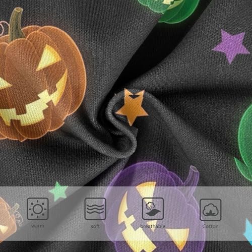 Funny Toddlers Underwear Floral 2t Cotton Panties for Girl Halloween Colorful Pumpkin Black Kids Undies Briefs3