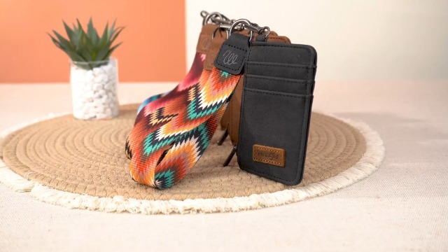 Montana West Wrangler Aztec Keychain Wristlet Wallets for Women