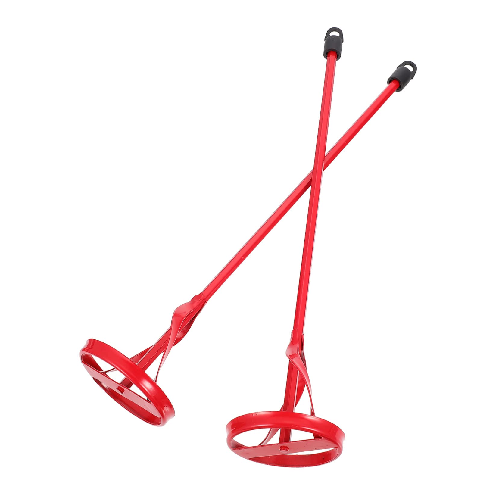 ARTIBETTER 2pcs Red Paint Mixing Rods 40x8.5cm Manual Cement Paint Blender Helical Design for Stains Epoxy Plaster
