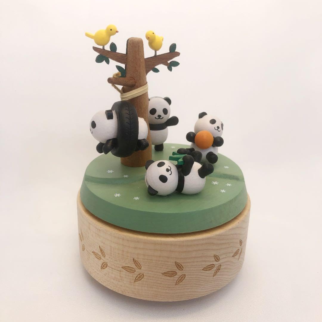 Amazon | Wooderful life 木製オルゴール オリジナル パンダ