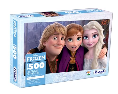 Image of Frank Frozen- Friends Forever 500 Piece Jigsaw Puzzle for Adults & Kids Above 10 Years | Fun & Challenging Having Realistic Illustrations | Brain Booster Puzzle Games for Focus & Memory