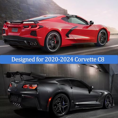 Image of Indoor Car Cover Custom Fit for 2024-2020 Corvette C8 Luxurious Soft Stretch Satin Car Cover Breathable Dust-Proof for Underground Garage, Car Show