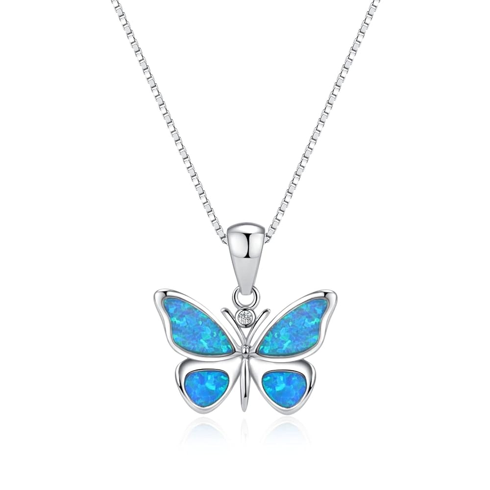 レア★OY バタフライ ネックレス 蝶　BUTTERFLY NECKLACE Amazon.com: CocoButterFly 925 Sterling Silver Opal Lady