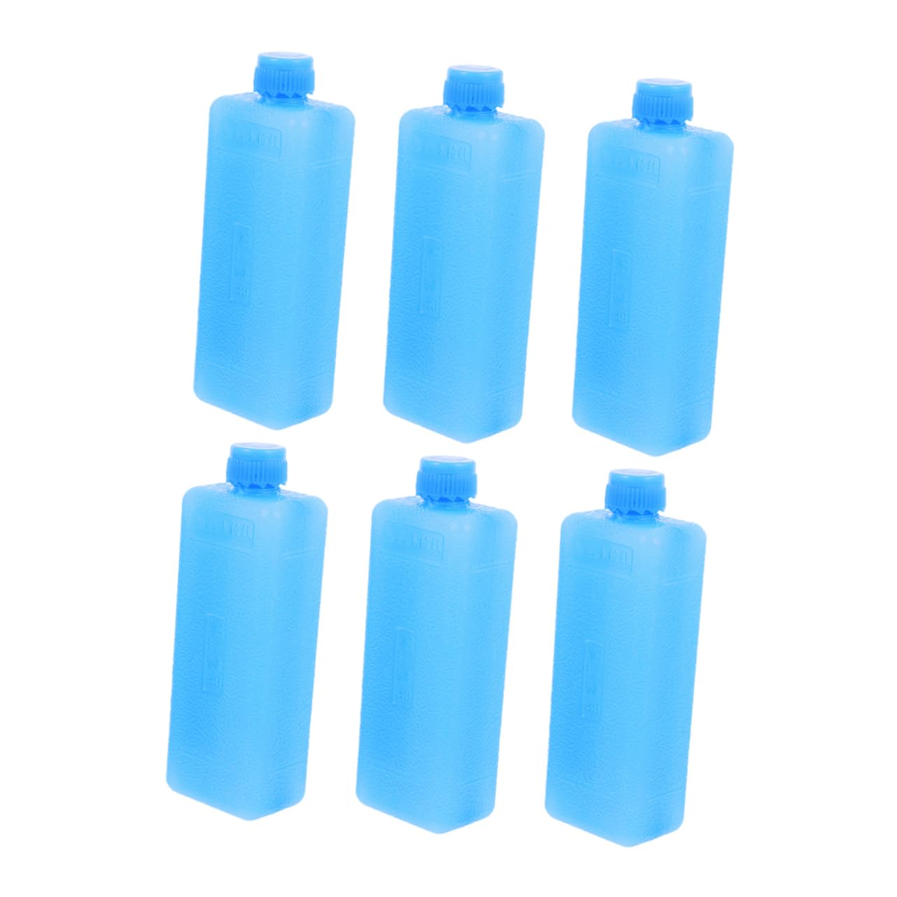 ifundom 6pcs Reusable Cooling Blocks Ice Packs for Lunch Box Coolers Portable Use Long Term Cold Retention for Beach Camping Fishing Picnics Work School Activities