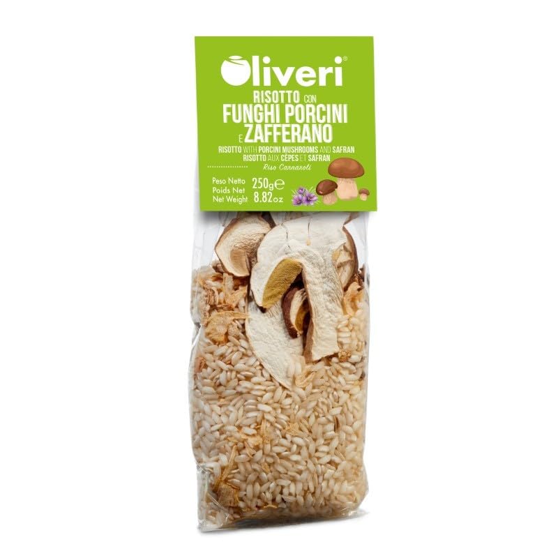 Risotto con setas boletus y azafrán 250g