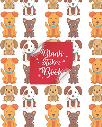 Blank Sticker Book: Cute Puppies Theme Sticker Album, Sticker Collecting Book, Dog Cover (Permanent Sticker Book) – 100 Pages. image 2