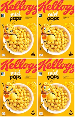 Kellogg's Miel Pops Cereales 400g (Paquete de 4)