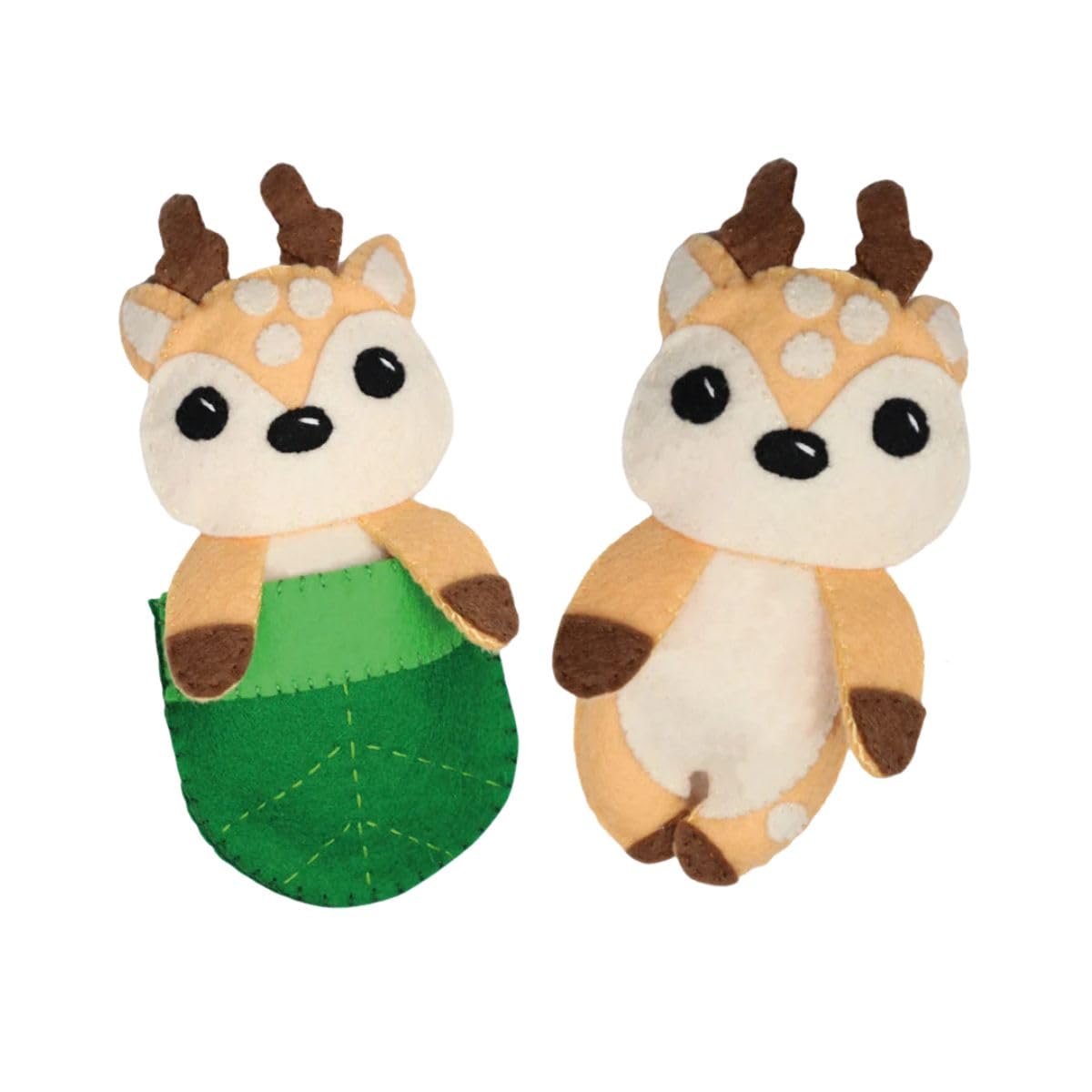 Dotty Design Knitty Critters – Bedtime Buddies – Daria Deer| Beginner-Friendly Crochet Craft Kit with Recycled Yarn