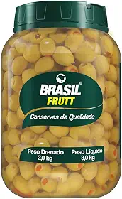 Brasil Frutt Azeitona Verde Recheada com Pimentão balde 2kgs