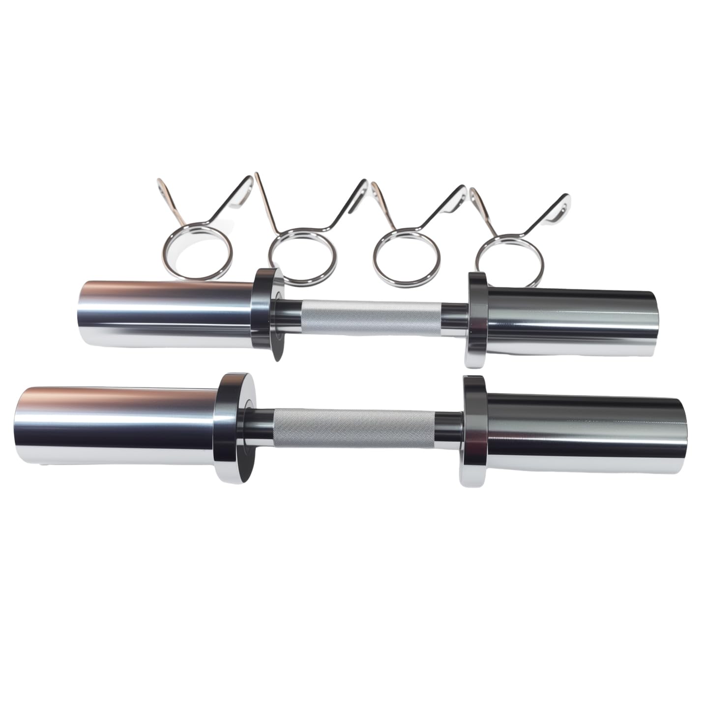 Barre d'haltères olympique de 50 mm, barres d'haltères réglables pour plaques de poids, poids d'haltères de 40,6 cm, idéal pour la salle de sport à la maison et la musculation