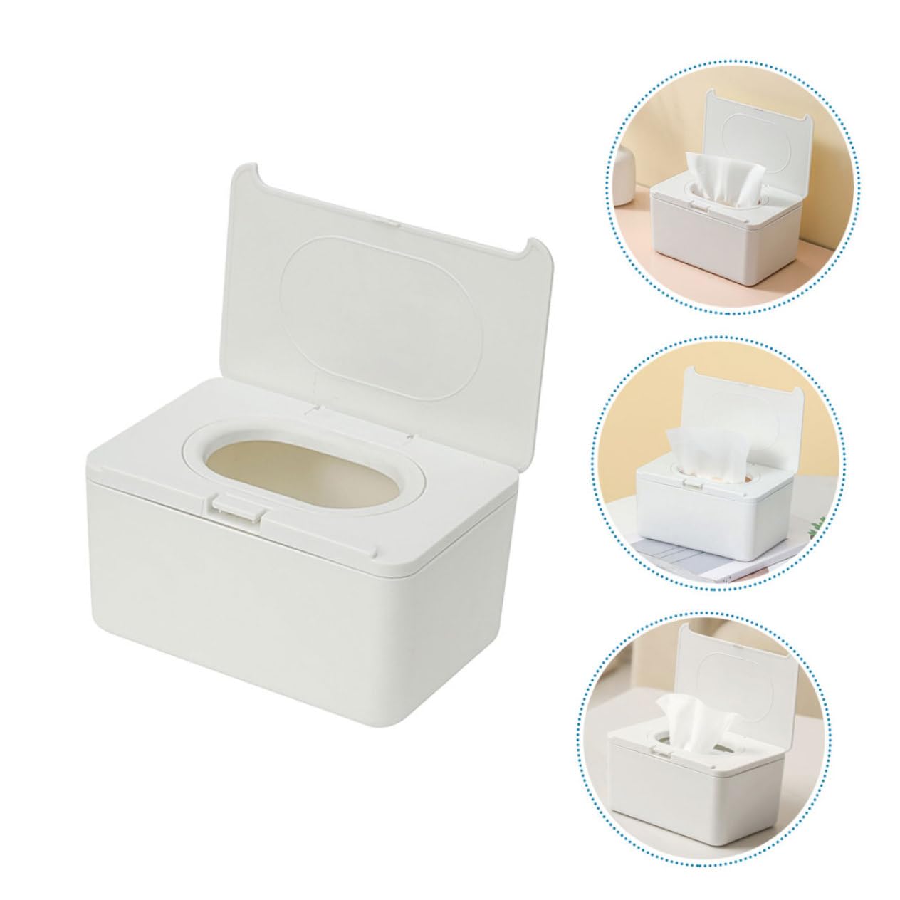 2pezzi Salviette Riutilizzabile Per Dispenser Per Salviette Ricaricabile Contenitore Per Da Leggero e Compatto