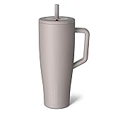 BrüMate Era 40 oz Tumbler with Handle and Straw | 100% Leakproof Insulated Water Bottle Tumbler with Lid and Flexible SoftSip Straw | Made of Stainless Steel | Cup Holder Friendly | 40oz (Mocha) Mocha 40oz