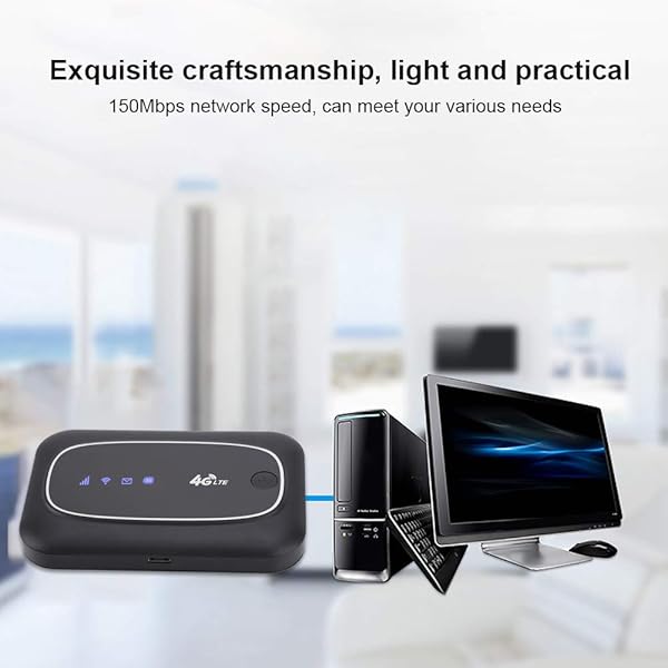 Mavis Laven Router WiFi Mobile Router Mobile Senza Fili del Router WiFi di Modem Portatile di Hotspot 4G per Europa ed AsiaBlack