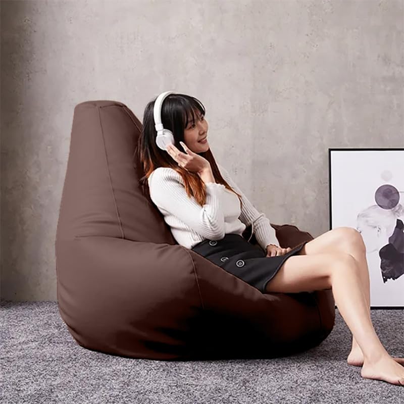 Image of BiggieBean Bag with Beans Filled XXXXXL Bean Bag Biggie Originals, True Size - Official : Blissful Bounce Range (Color : Brown)