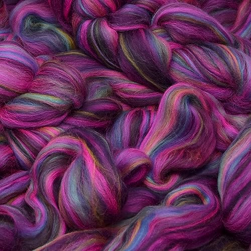 Image of Living Dreams Yarn Combed Top Roving. Limited Edition Fiber for Spinning, Needle Felting, Wet Felting, Weaving and Crafting. Designer Merino, Night Fever