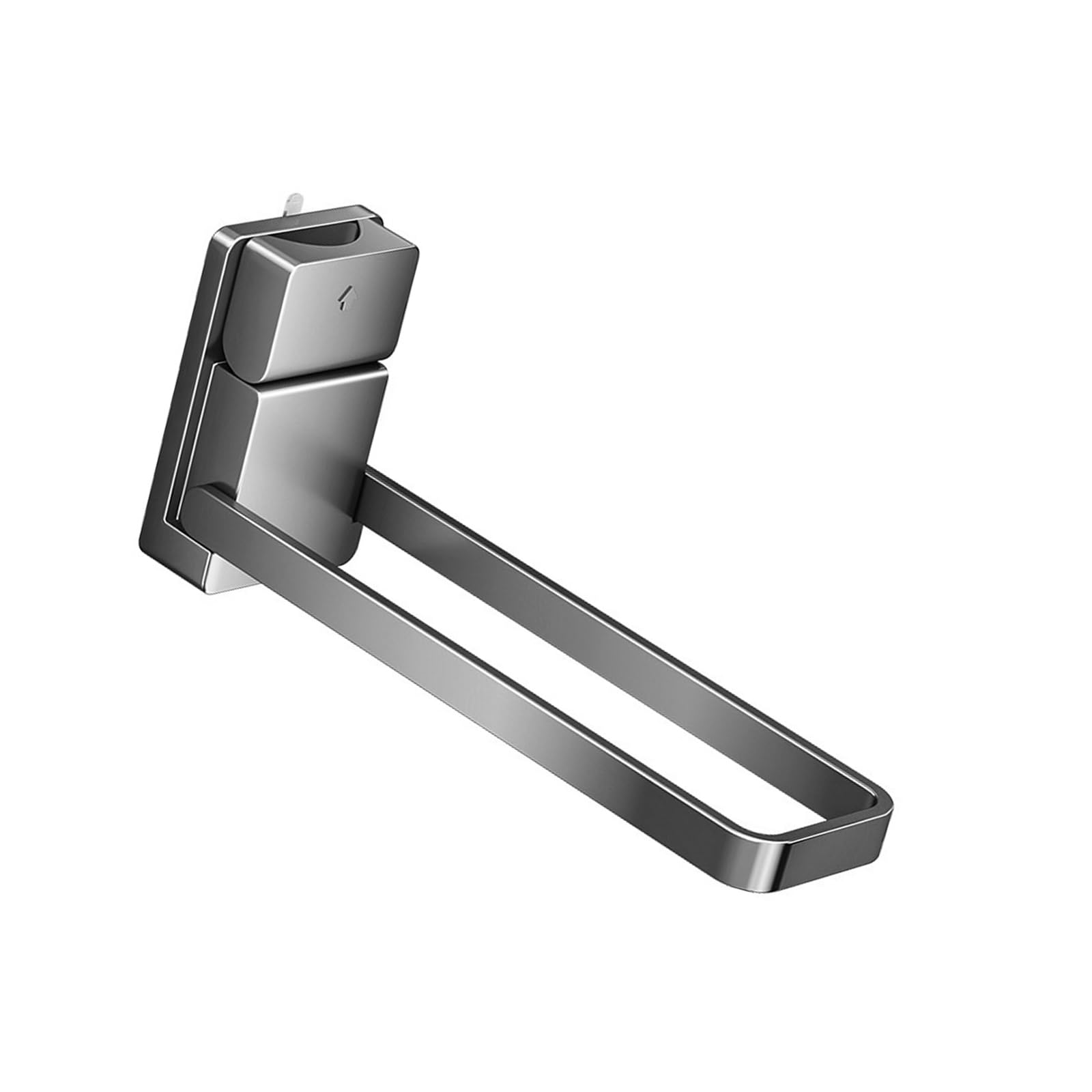 Gissroys Rustproof Foldable Towel Rack for Bathroom Organization Suction Mount Hanger for Bathrobes Cloths and Garments Rustproof Shower Rod