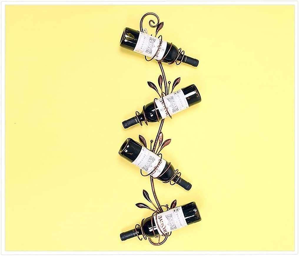 Wine Shelf Wine Holder Bottle Holder Iron Wall-Mounted Wine Rack Wall Shelf Bars Living Rooms Hotels Restaurants Decoration Shelf Storage,Bronze