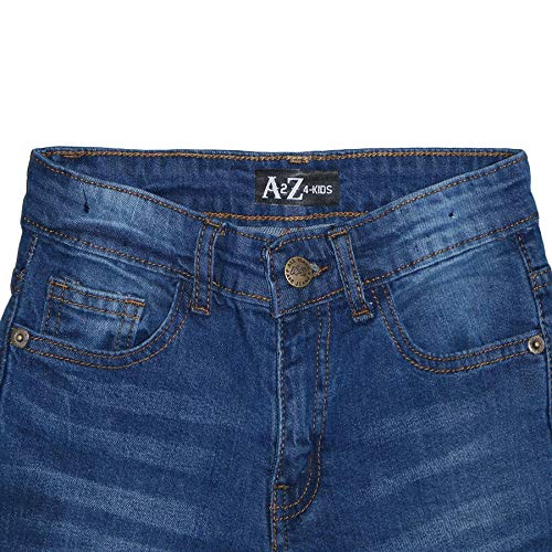 Kids Knee Ripped Jeans Denim Comfort Stretch Trousers Pants Boys Age 5-13 Years4