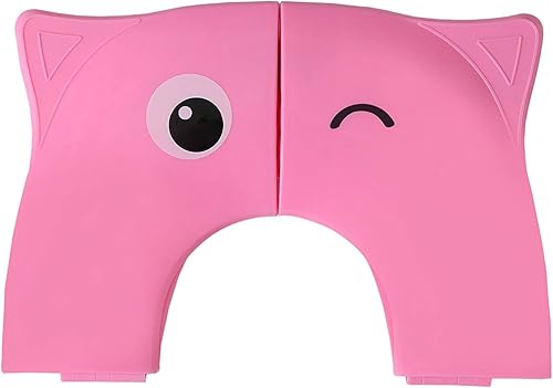 Miniatura 7 de Funda de asiento de entrenamiento para inodoro, asiento de inodoro de viaje, almohadillas de silicona antideslizantes plegables, portátil de viaje,