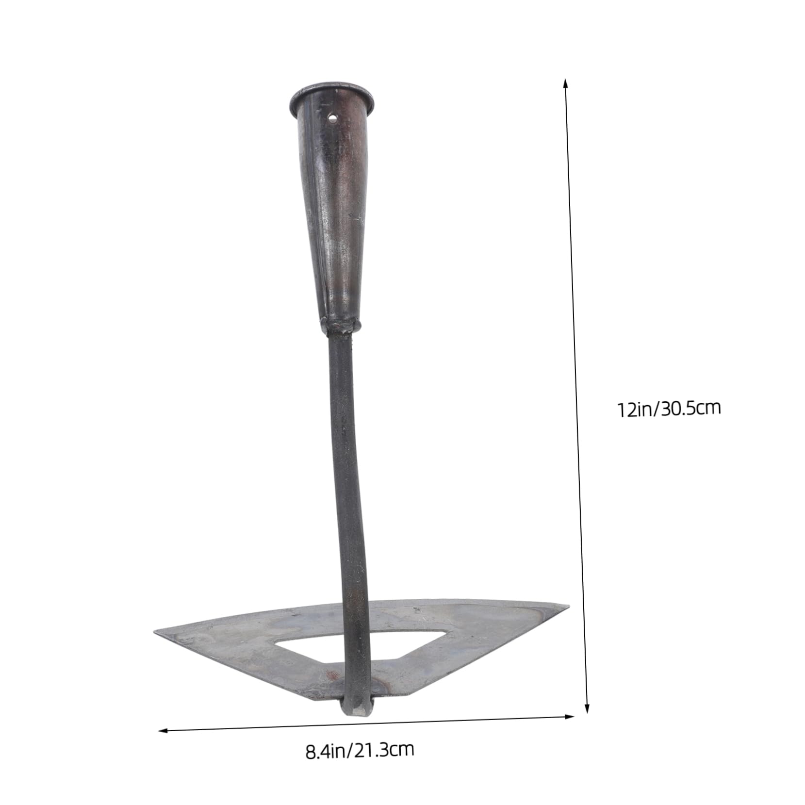 OSALADI Hoe Farm Tool Chopping Hoe Hand Tool Gardening Accessories Iron Silver