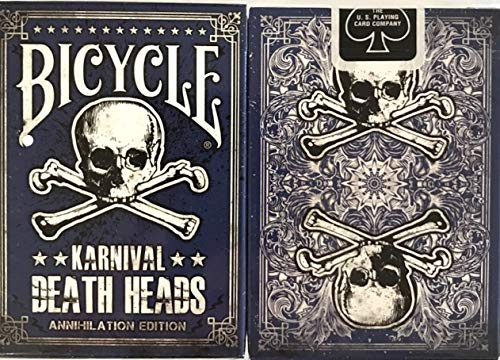 Cartas para Poker Karnival Bicycle Blue Death Heads
