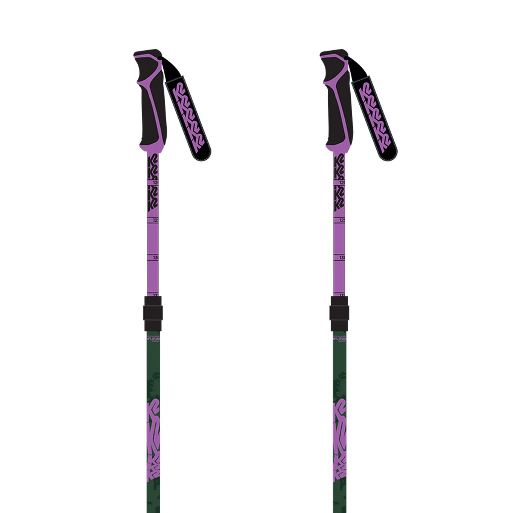 Amazon | K2 Flipjaw フリーライドスキーポール、110-135、グリーン