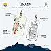 Sun Company LumaZip - Glow-in-The-Dark Zipper Pull Thermometer for Jacket, Parka, or Backpack | Mini Outdoor Keychain Thermometer with Windchill Chart on Back