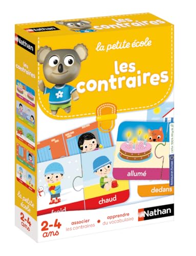 Nathan - 31414 - Les contraires, [Des] Couleurs Basiques, 21 cm x 34 cm x 29 cm