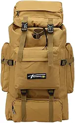 Mochila Cargueira Muito Grande 80 lts Reforçada Impermeável - Caqui