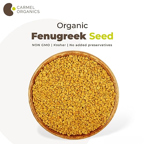 Image of CARMEL ORGANICS Fenugreek Seed /Methi Seeds (Whole, 200 Grams) | Trigonella Foenum-Graecum | Jaivik Bharat Certified | Menthya,Venthayam,Menthulu