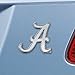 FANMATS 14806 Alabama Crimson Tide 3D Chrome Metal Auto Emblem - A Primary Logo